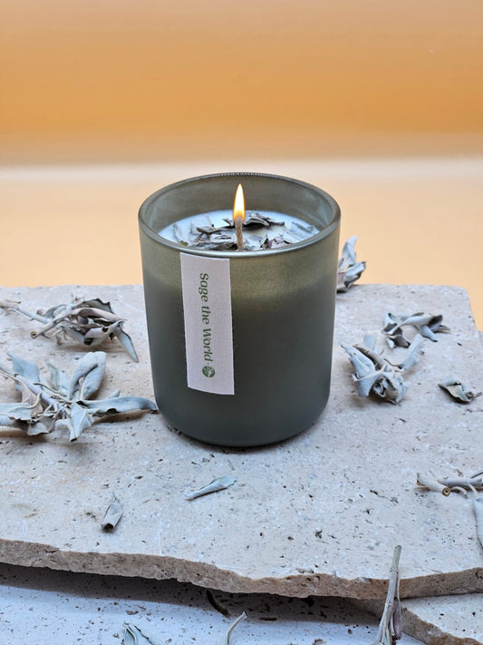 SAGE CLEANSING & BLESSING CANDLE