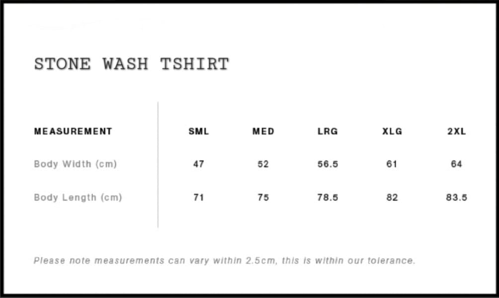 STONE WASH TSHIRT